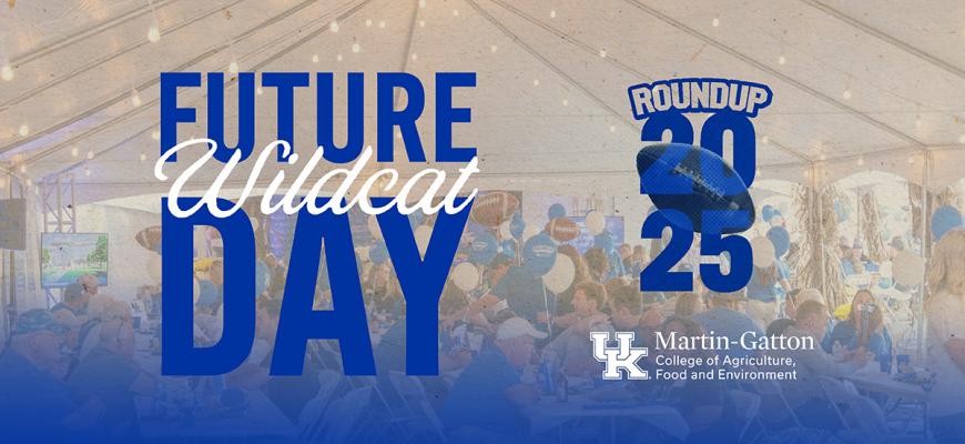 Photo of people celebrating with text Future Wildcat Day